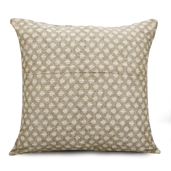 Quilted Ajrakh 100% Cotton Cushion Covers- 108 - (16 x 16 inches)