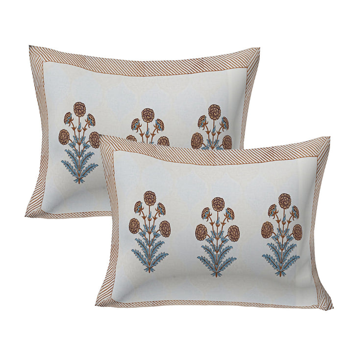 Marigold Cotton Kingsize Bedsheet - 112