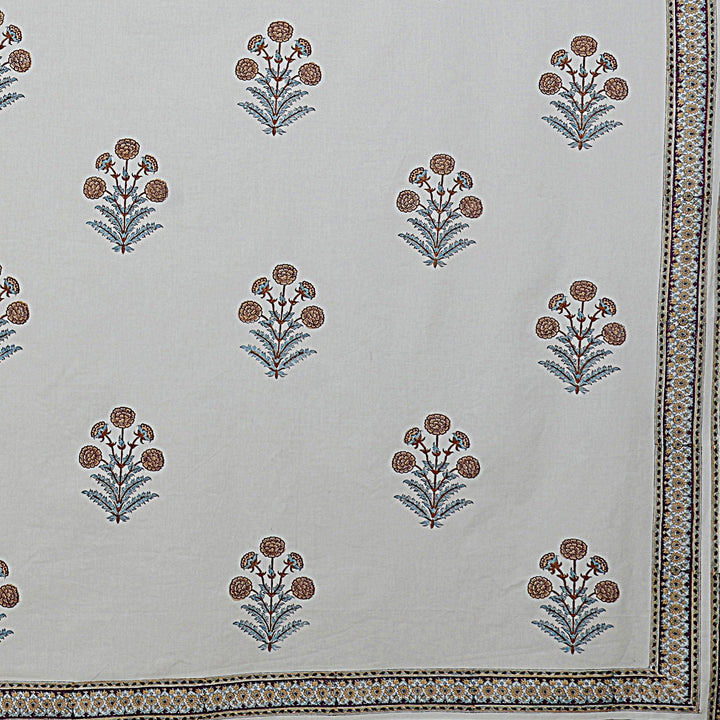 Marigold Cotton Kingsize Bedsheet - 112