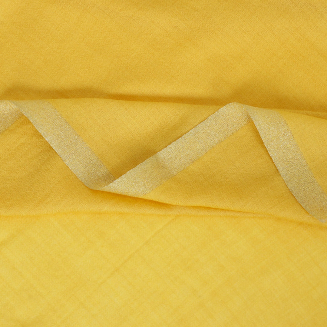 Zari Border Fine Wool Stole - 102